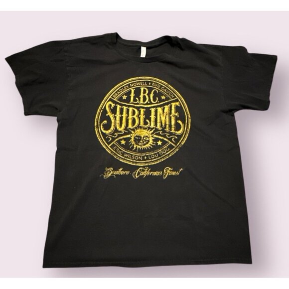 Sublime Shirt Mens L Black Southern California's Finest Music Cotton Alstyle - Picture 1 of 7